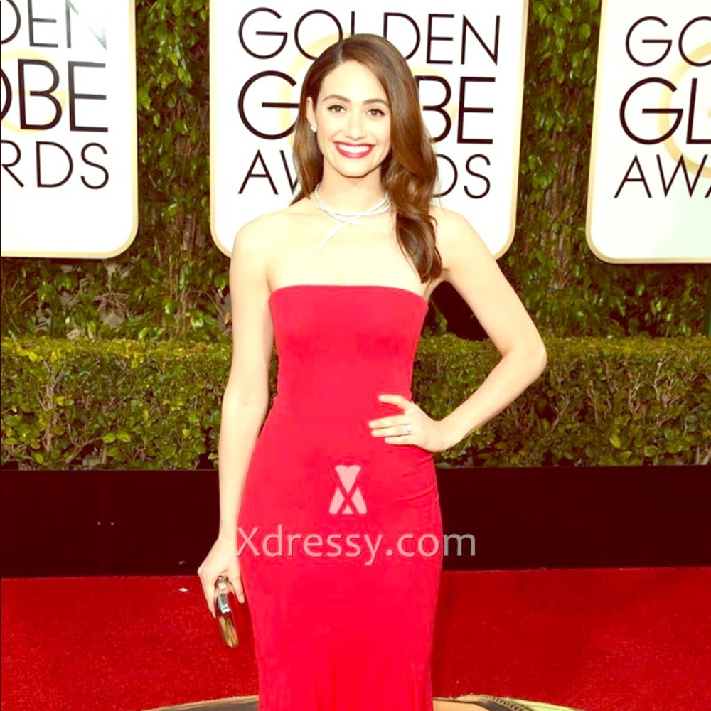 🌹RED Strapless Red a Mermaid Evening Gown🌹